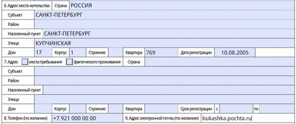 Как заполнить анкету на загранпаспорт нового образца