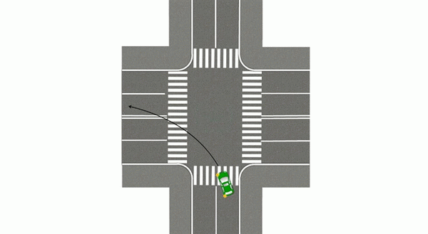 При повороте на двойную сплошную линию вы повернули во встречный транспортный поток