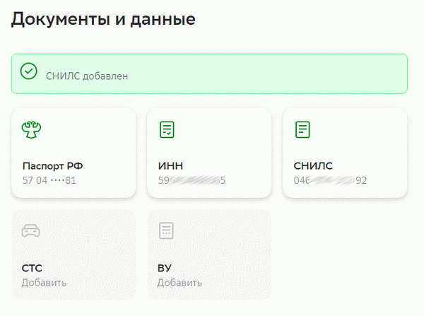 Успешно добавьте личные данные для подтверждения учетной записи на госуслугах